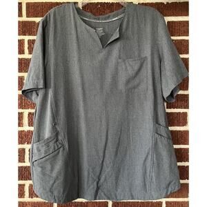 ClimateRight by Cuddl Duds Gray Scrub Top Size XL